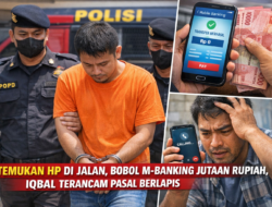 Temukan HP di Jalan, Bobol M-Banking Jutaan Rupiah, Iqbal Terancam Pasal Berlapis