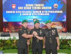 Letkol Inf Muhammad Nurul Chabibi Resmi Jabat Dandim 0710/Pekalongan