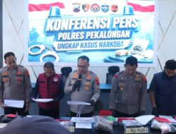 Polres Pekalongan Ungkap 16 Kasus Narkoba dalam Tiga Bulan, 24 Tersangka Diamankan