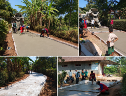 Bertahun tahun Jalan Desa Rusak Gotong Royong Jadi Solusi, Warga Wringin Agung Cor Jalan Rusak dengan Dana Swadaya Rp30 Juta