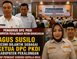 Pengurus DPC PKDI Kabupaten Pekalongan Resmi Dikukuhkan, Agus Susilo Resmi Dilantik sebagai Ketua DPC PKDI Kabupaten Pekalongan, Siap Perkuat Sinergi Kepala Desa