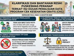 Puskesmas Peranap Bantah Isu Pemalsuan Data CKG, Tegaskan Tak Ada Data Fiktif dan Siap Diperiksa APH