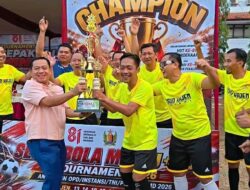 Plt. Bupati Sukirman Turun Bertanding, RSUD Kajen Juara Turnamen Mini Soccer U40+ Kabupaten Pekalongan