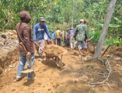 Warga Dua Dukuh di Desa Lebakbarang Gotong Royong Buka Jalan Usaha Tani, Dorong Ketahanan Pangan