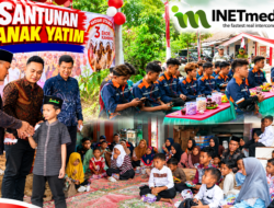 Rayakan HUT Kemerdekaan  Bangsa Indonesia ke-81 , INET MEDIA Gelar Santunan Anak Yatim dan Undian Doorprize Pelanggan