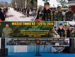 WASEV TMMD KE-129 TA. 2026 DI LAMONGAN, PERKUAT SINERGI TNI DAN MASYARAKAT DALAM PEMBANGUNAN DESA