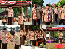 Plt. Bupati Sukirman Pimpin Upacara Hari Pramuka ke-65, Sekaligus Tutup Raimuna Cabang IX Kwarcab Pekalongan.