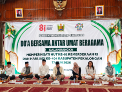 Doa Bersama Lintas Agama, Plt Bupati Pekalongan Ajak Jaga Kerukunan dan Moral Generasi Muda