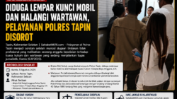 Diduga Lempar Kunci Mobil dan Halangi Wartawan, Pelayanan Polres Tapin Jadi Sorotan