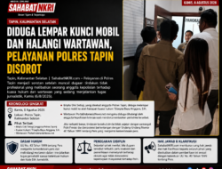Diduga Lempar Kunci Mobil dan Halangi Wartawan, Pelayanan Polres Tapin Jadi Sorotan