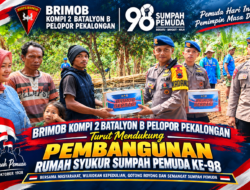 Kompi 2 Batalyon B Pelopor Pekalongan Turut Dukung Pembangunan Rumah Syukur Sumpah Pemuda ke-98