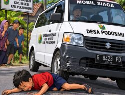 Mobil Siaga Desa Podosari Diduga Dipakai Belajar Mengemudi, Anak-anak Jadi Korban Kecelakaan