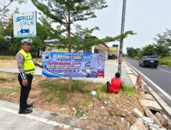 Satlantas Polres Pekalongan Gencarkan Sosialisasi Keselamatan di Tol Bojong dan Rest Area 338A