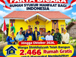 Hingga Oktober 2026, Warga Shiddiqiyyah Telah Bangun 2.466 Rumah Gratis untuk Masyarakat Membutuhkan